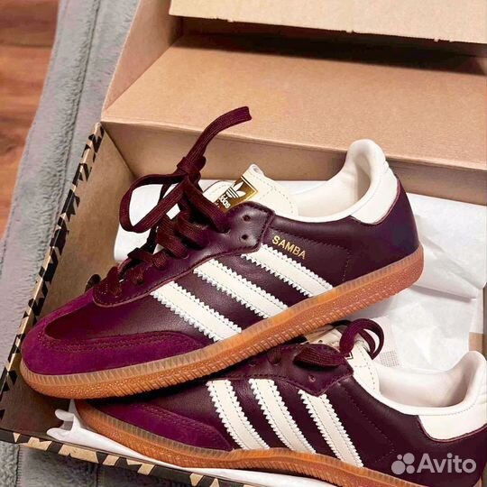 Новые Оригинал Adidas Samba OG maroon