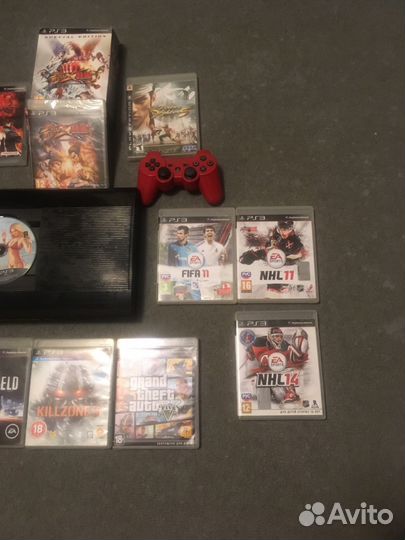 Sony PS3 Super Slim прошитая много игр на диске
