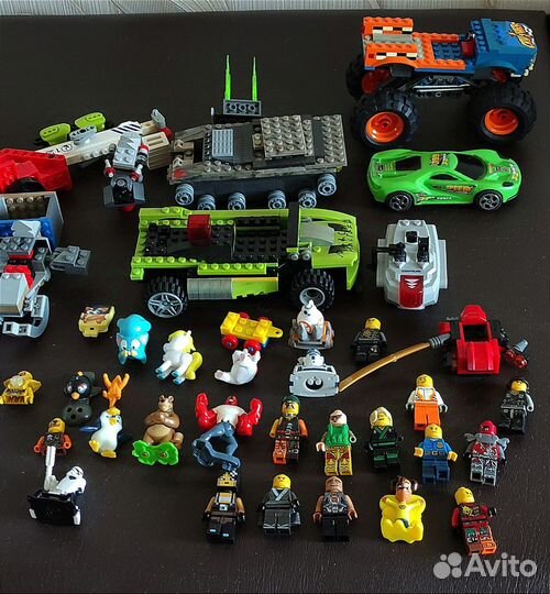 Lego 3,6 кг и Радиоуправление;Машины;Много Фигурок