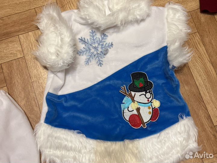 Новогодний костюм снеговик