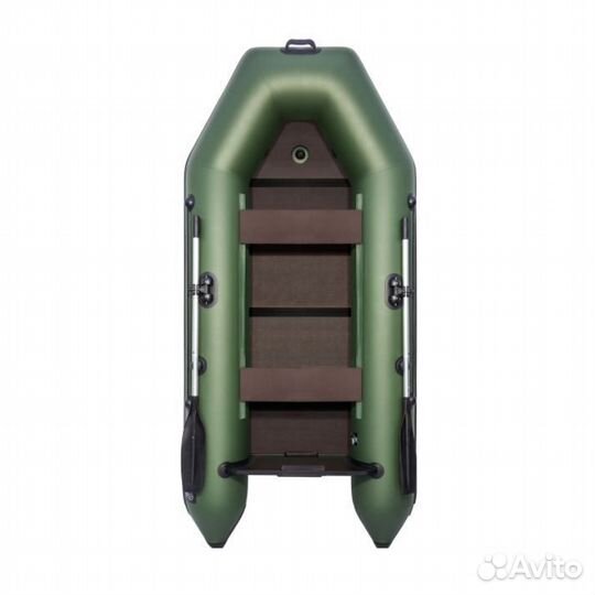 Лодка пвх Аква 2900 Слань-книжка киль зеленый