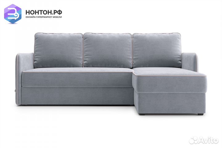 Диван угловой дельфин Энерджи серый