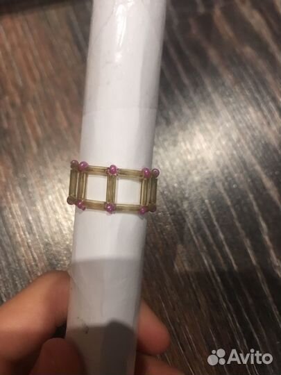 Кольцо из бисера