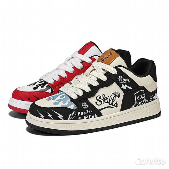 Кроссовки The Simpsons чёрно-красные