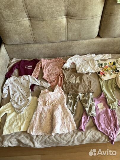 Вещи пакетом для девочек 74 80 (68 )