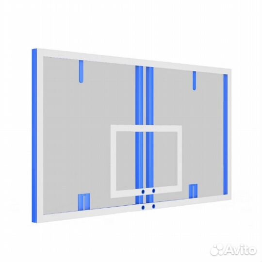 Щит баскетбольный 180х105 см оргстекло 15 мм на м