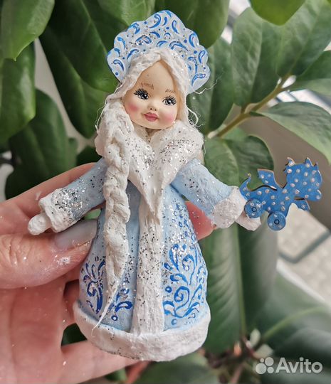 Ватные елочные игрушки