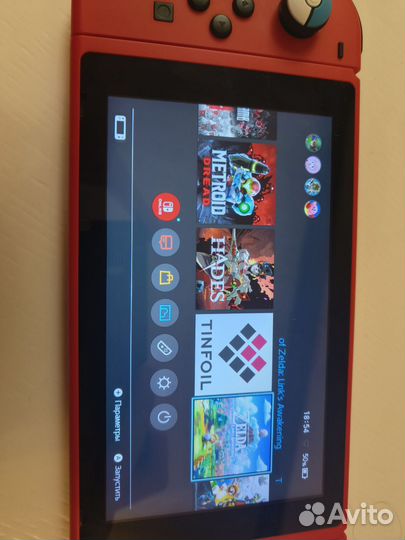 Nintendo switch прошитая Mario red & blue Edition