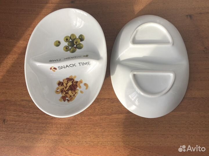 Менажница керамика тарелка для закусок 2 шт
