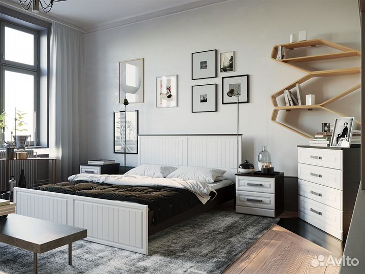 Кровать двухспальная Венеция 1.6 х 2м