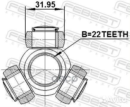 Трипоид 22x31.95 suzuki grand vitara/escudo JB4