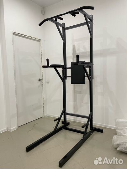 Напольный турник брусья 3в1 220см черный