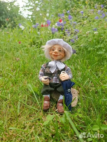 Кукла ручной работы из полимерной глины