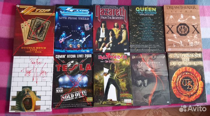 DVD Концертники, фильмы и сборники о рок музыке
