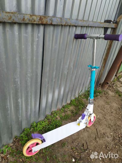 Самокат складной двух колёсный подростковый