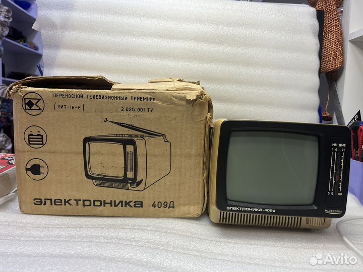 Телевизор Электроника 409 д СССР Переносной