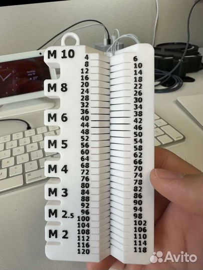 Инструмент для измерения винтов, M2-M10, 4-120 мм