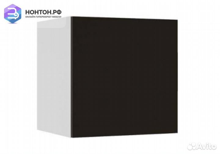 Куб Флорис черный глянец / белый