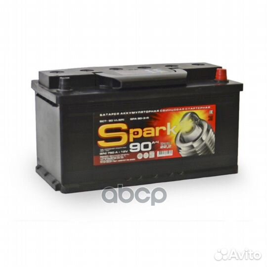 АКБ 90 А/ч о.п. Spark ток 750 353 х 175 х 190