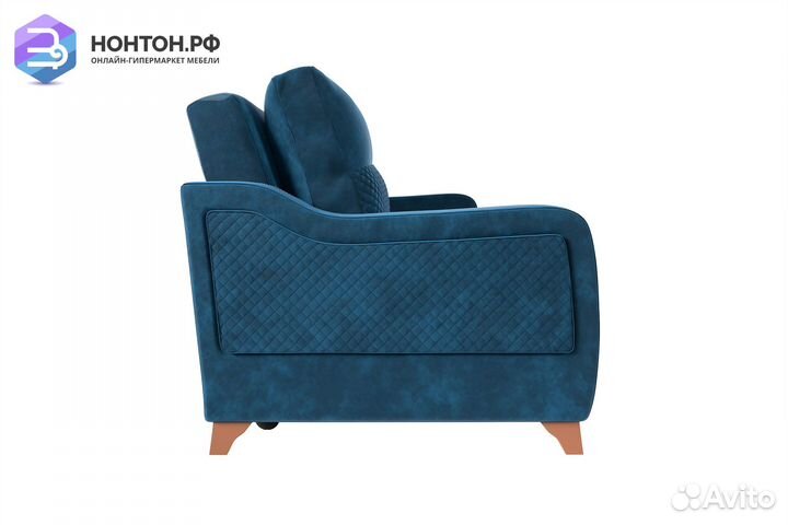 Диван книжка Дуглас 3-х местный синий