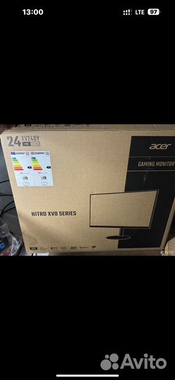 Монитор Acer 165 гц 24 дюйма