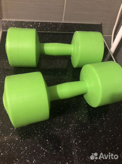 Гантели виниловые 3 кг б/у