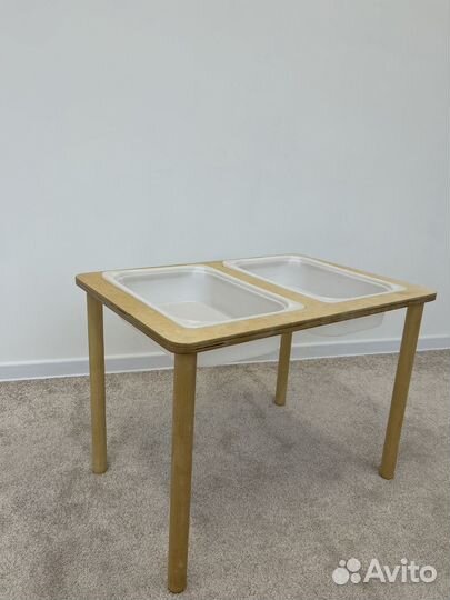 Стол для сенсорных игр с контейнерами