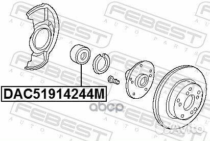 DAC51914244M подшипник ступицы передней 51x91x