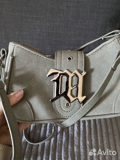 Новая серая Сумка misbhv yk2 под замшу