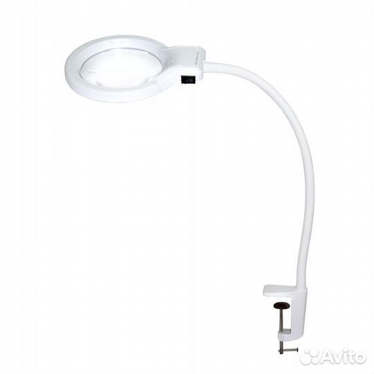 Светильник настольный на гибкой стойке на струбци