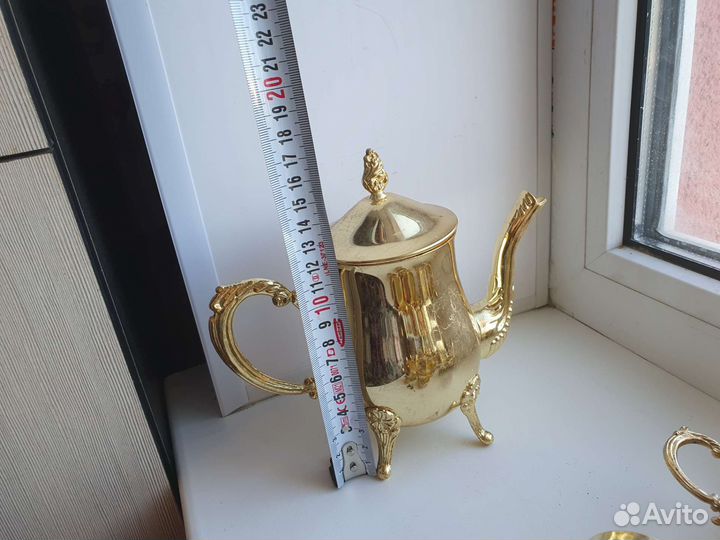 Латунный чайный комплект