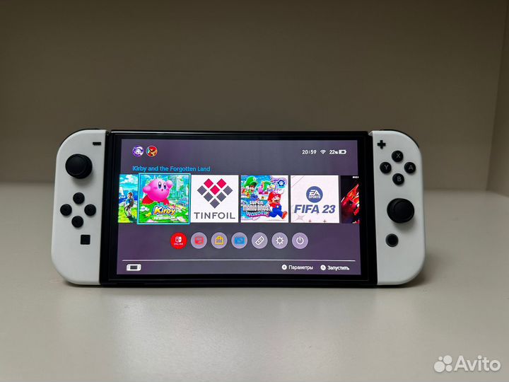 Nintendo switch oled прошитая + игры