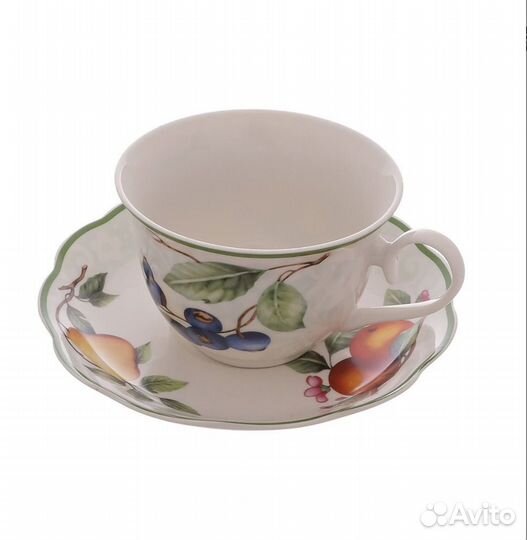Чайная пара новая фарфор