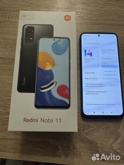 Xiaomi Redmi Note 11, 4/128 ГБ