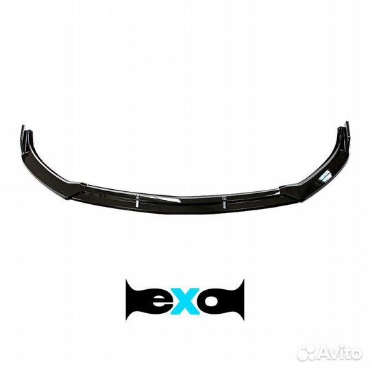 Губа передняя W213 черная