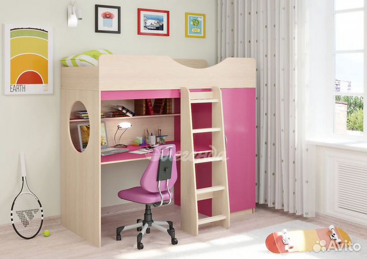 Кровать чердак