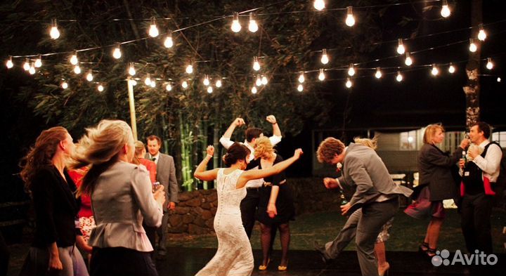 Ретро гирлянды из ламп накаливания