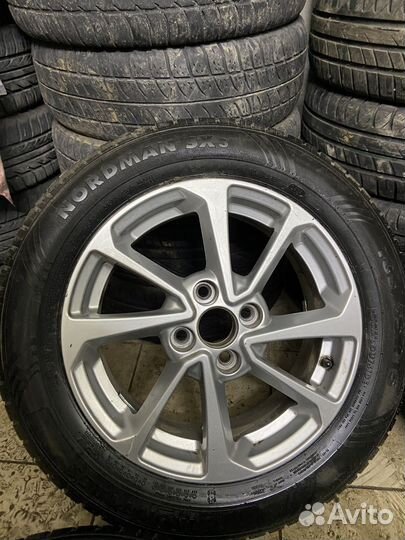 Диски r15 4*100 на летней резине Рио, Солярис