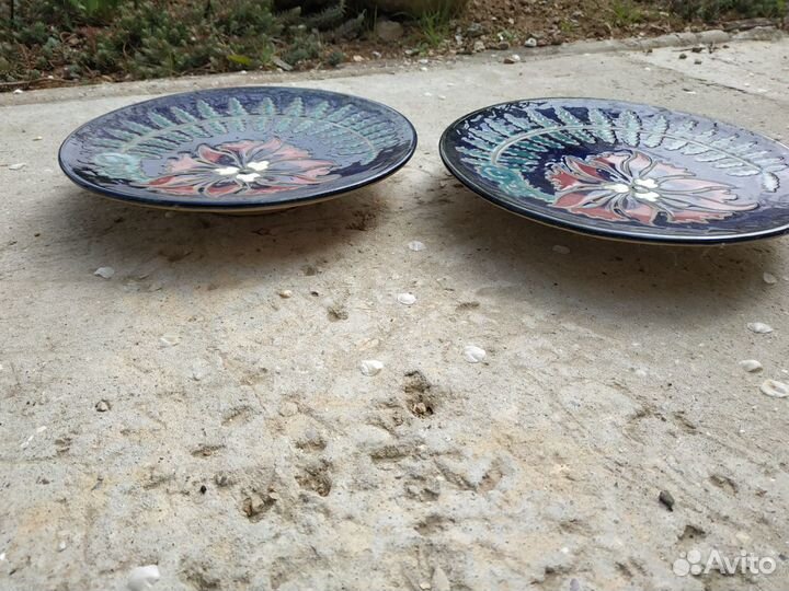 Декоративная тарелка блюдо«Цветок папоротника»лксф