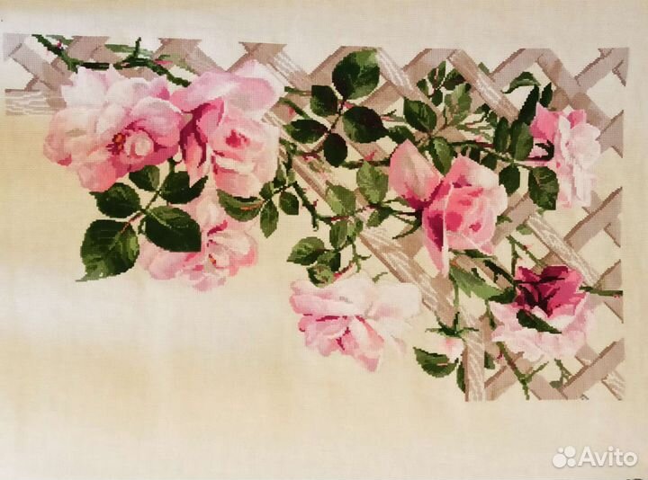 Картина вышитая крестом ручная работа