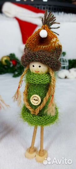 Новогодние игрушки-куколки