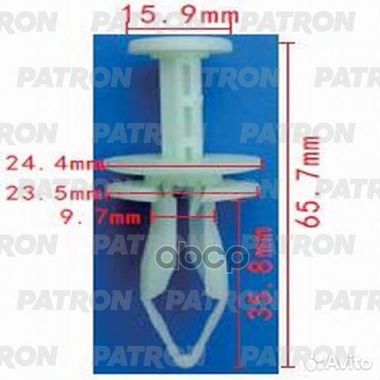 Клипса пластмассовая GM применяемость: бампер