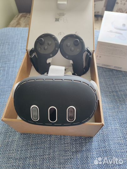 Oculus quest 3 128gb+защитные чехлы+кабель vr link