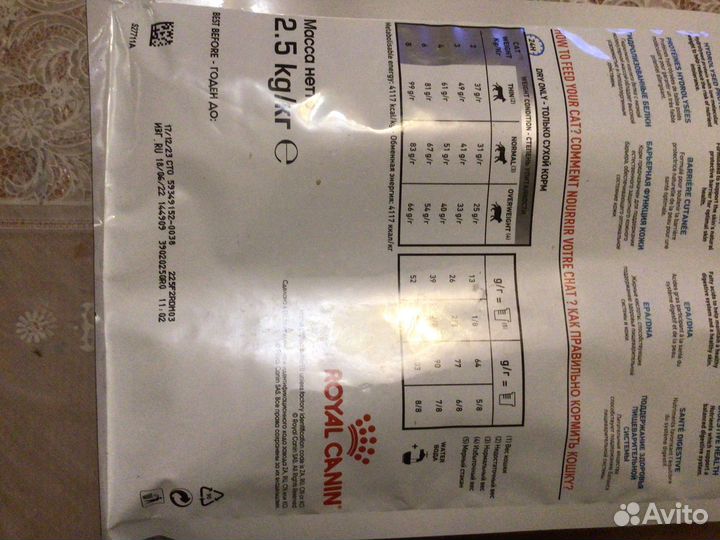 Гипоаллергенный корм для стериализованной кошки