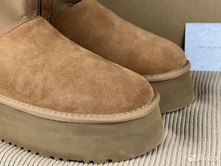 Угги UGG Dipper Chestnut на платформе