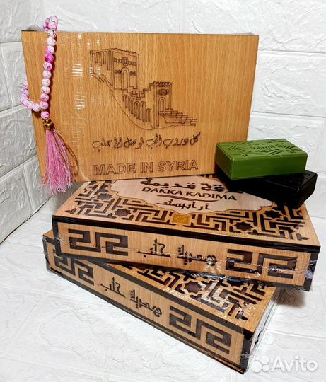 Набор мыло Сирия/Алеппо/дерево 6 шт