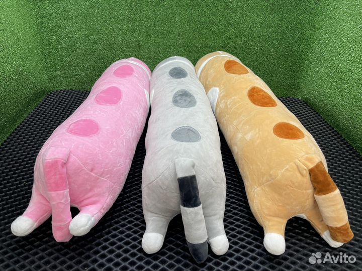 Мягкая игрушка валик подушка кошка