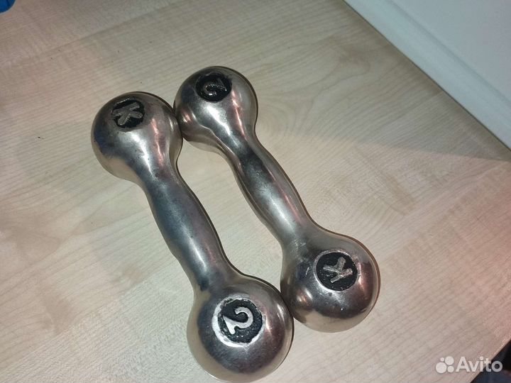 Гантели медицинские СССР в чемодане 2кг