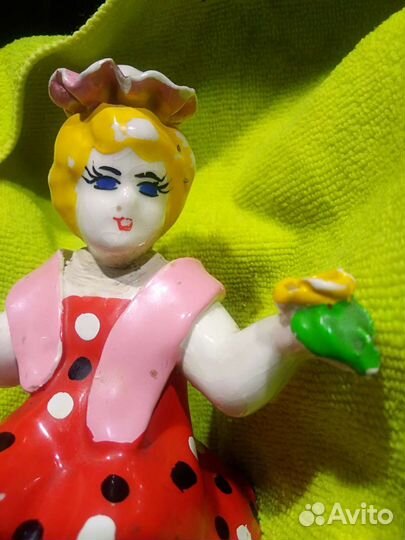 Фарфор СССР статуэтка крышка редкость