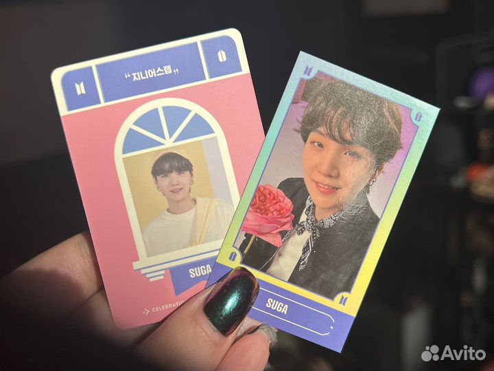 Мини карты suga BTS Шуга бтс festa 2021